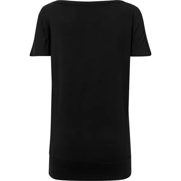 Build Your Brand lang dames-T-shirt, Zwart - 24BY040