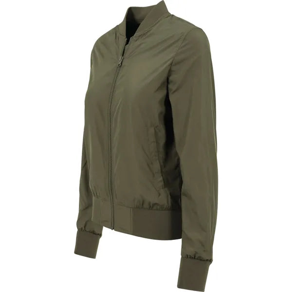 bomberjack polyester build your brand dark olive detail 24by044