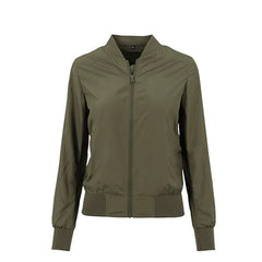 Dames Bomberjack van Polyester Olive
