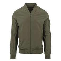 bomberjack polyester build your brand olijfgroen 24by045