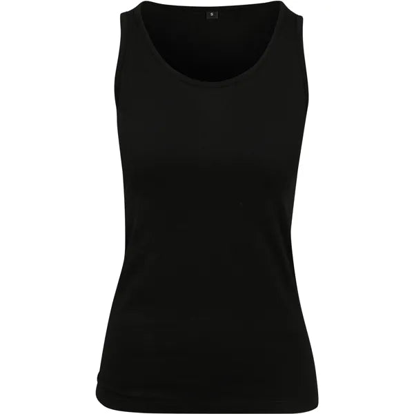 Topje dames katoen, Zwart - 24BY089