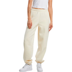 Dames Sweatpants – Comfortabele Lange Broek van Katoenmix - Zandkleur