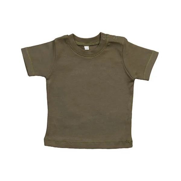 Babybugz baby-T-shirt, Olijfgroen - 24BZ02