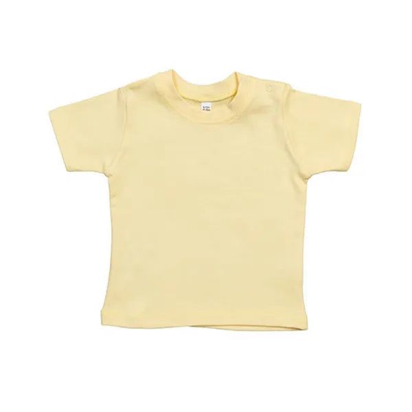 t-shirt regular fit babybugz geel voorzijde 24bz02