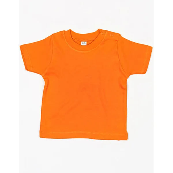 t-shirt regular fit babybugz oranje voorzijde 24bz02