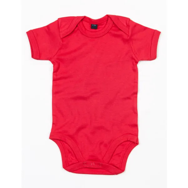 romper katoen babybugz rood voorzijde 24bz10