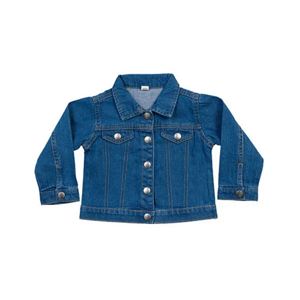 spijkerjasje denim babybugz blauw voorzijde 24bz53