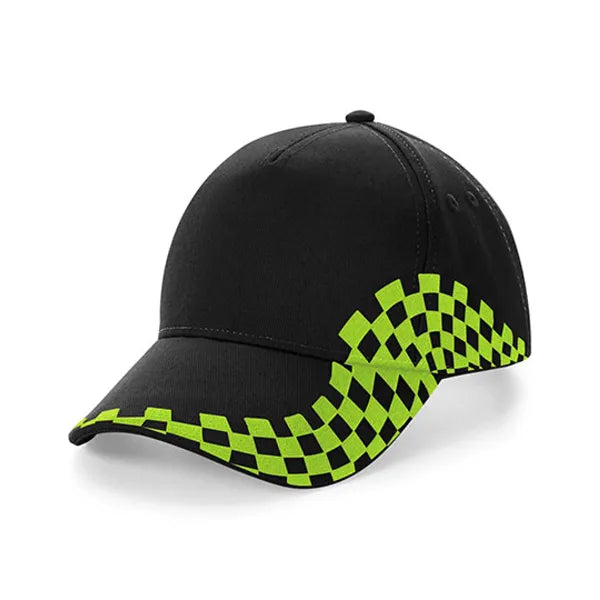 sport cap grand prix zwart groen 24cb159