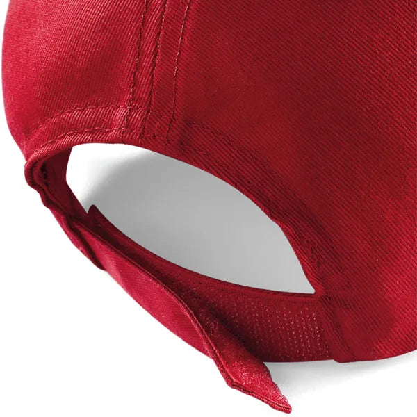 Sportcap met geblokt patroon achterzijde, Rood en zwart - 24CB159