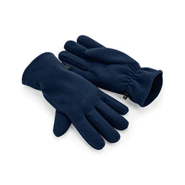 Beechfield gerecyclede fleece handschoenen, Marineblauw - 24CB298R