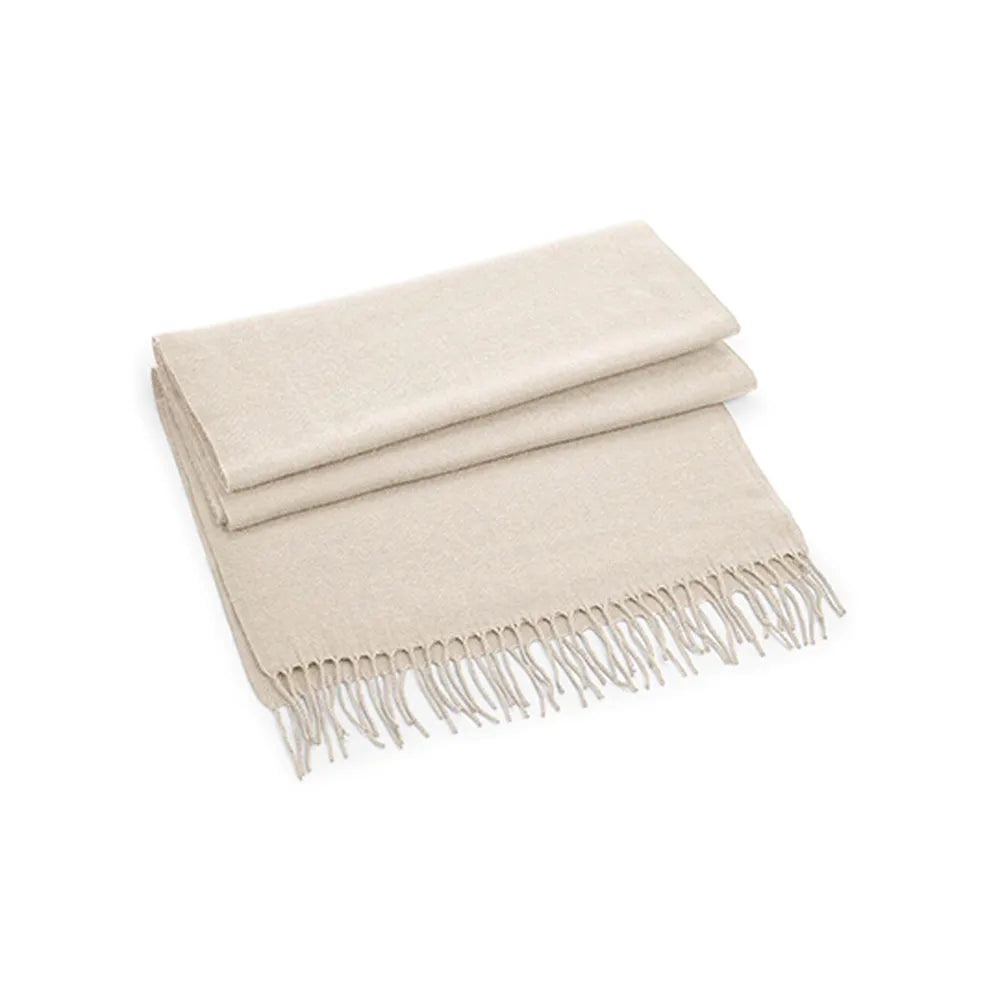 klassiek geweven sjaal uniseks styling creme 24cb500