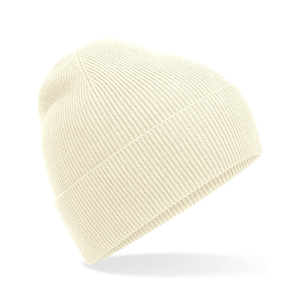 biologisch katoenen fine knit beanie beige 24CB51N