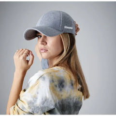 Baseball Cap van Jersey Stof - Grijs