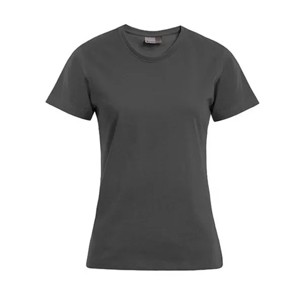 Promodoro getailleerd dames-T-shirt, Antraciet - 24E3005
