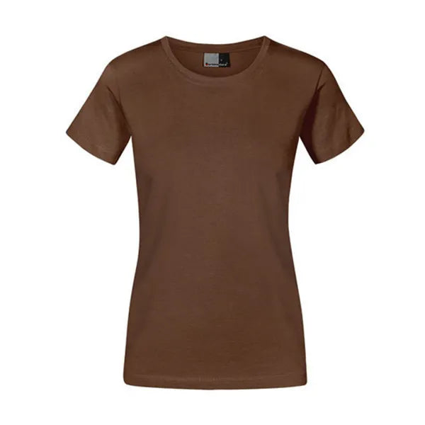 Promodoro getailleerd dames-T-shirt, Donkerbruin - 24E3005
