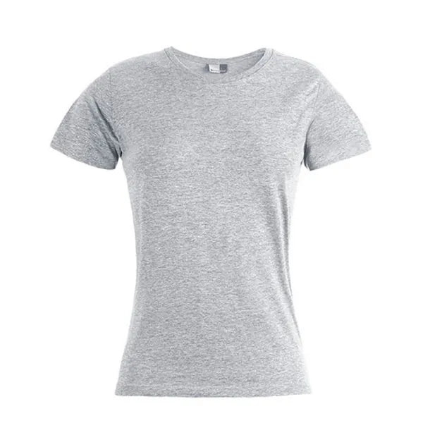 Promodoro getailleerd dames-T-shirt, Grijs gemêleerd - 24E3005