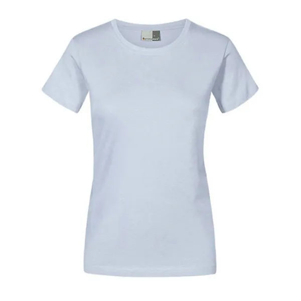 Promodoro getailleerd dames-T-shirt, Lichtblauw - 24E3005