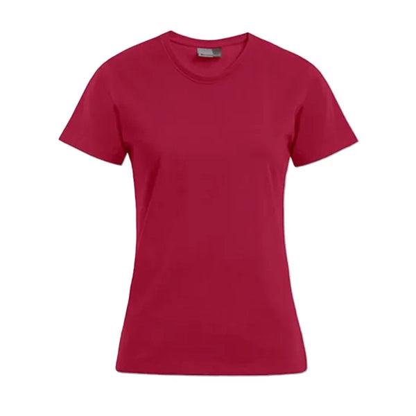 Promodoro getailleerd dames-T-shirt, Steenrood - 24E3005
