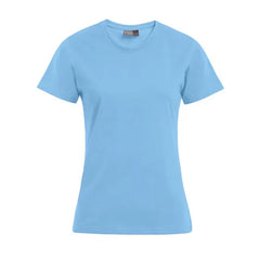 T-shirt Getailleerd Promodoro - Zachtblauw