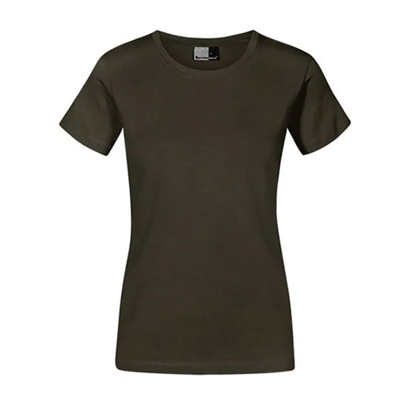 t-shirt getailleerd promodoro khaki voorzijde 24e3005