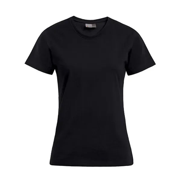 t-shirt getailleerd promodoro zwart voorzijde 24e3005