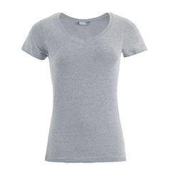 Promodoro V-hals T-shirt Dames - Melange Grijs