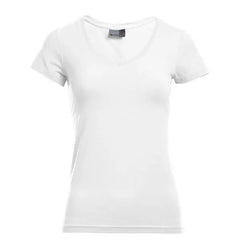 Promodoro V-hals T-shirt Dames - Wit
