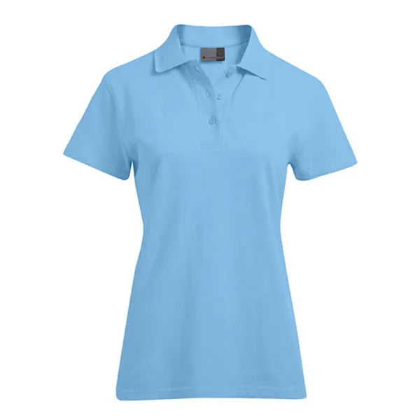 polo shirt katoen promodoro alaskan blauw voorzijde 24e4005f