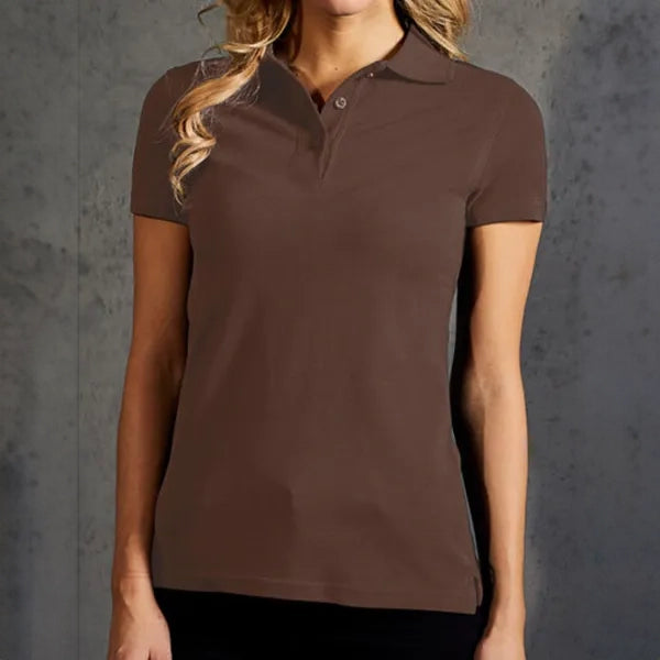 polo shirt katoen promodoro bruin sfeer foto 24e4005f