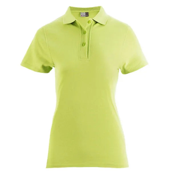Promodoro katoenen damespolo, Signaalgroen - 24E4005F