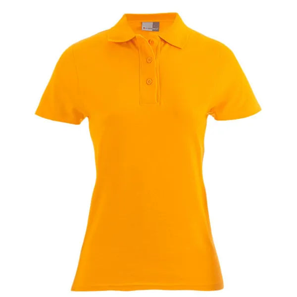 Promodoro katoenen damespolo, Signaaloranje - 24E4005F