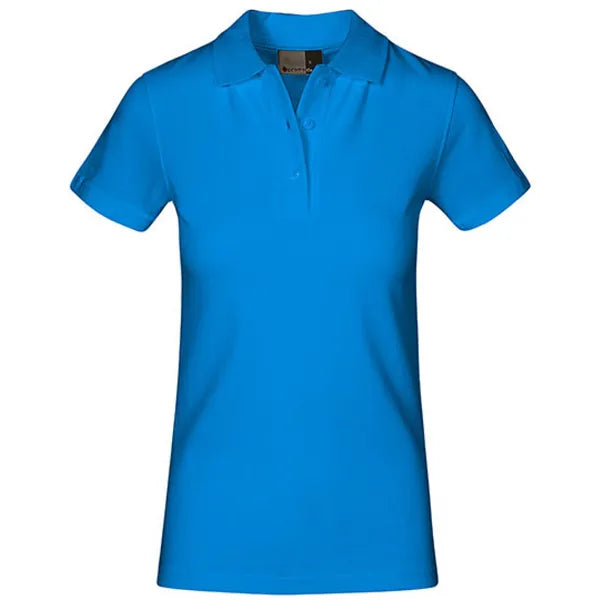 Promodoro katoenen damespolo, Turquoise - 24E4005F
