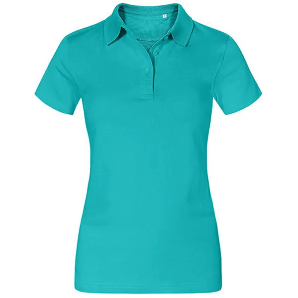 Promodoro jersey damespolo, Turquoise - 24E4025