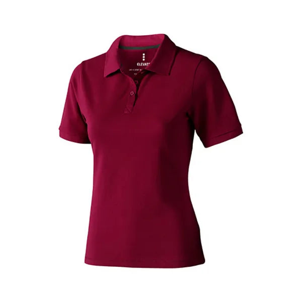 polo shirt katoen elevate  burgundy voorzijde 24el38081        
