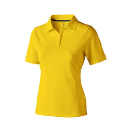 polo shirt katoen elevate geel voorzijde 24el38081