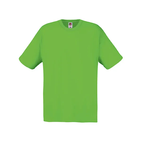 T shirt men ronde hals regulair fit lime 24f110