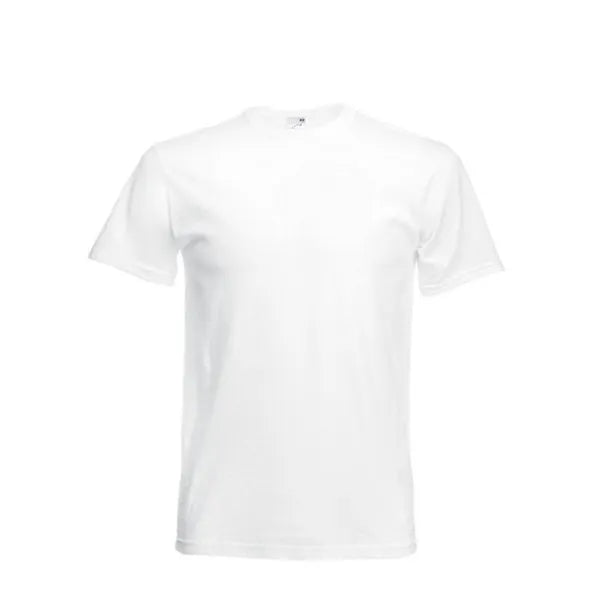 T shirt men ronde hals regular fit wit 24f110
