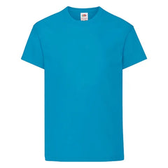 T-shirts voor Kinderen van Fruit of the loom - Azuurblauw