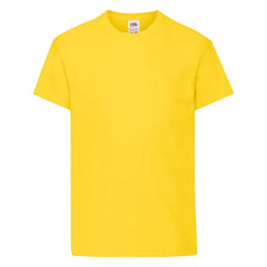 T-shirts voor Kinderen van Fruit of the loom - Signaalgeel