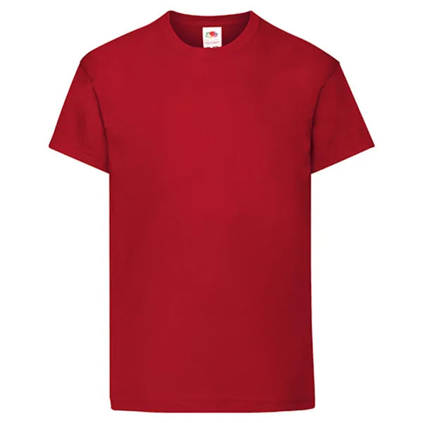 t-shirt original 140 gram bright red voorzijde 24f110k