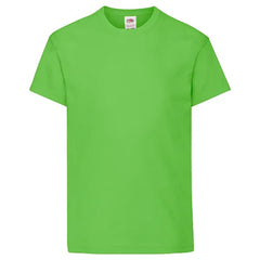 T-shirts voor Kinderen van Fruit of the loom - Lime Groen