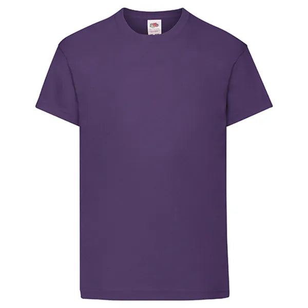 t-shirt original 140 gram paars voorzijde 24f110k