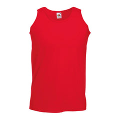 Regular Fit Tanktop van Fruit of the Loom - Rood