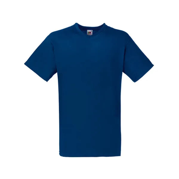 t shirt v hals fruit of the loom diep navy voorzijde 24f270