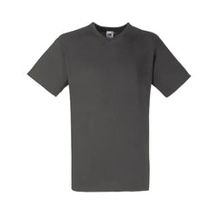 V-hals T-shirt van Fruit of the Loom - Graphite