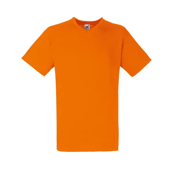 t shirt v hals fruit of the loom oranje voorzije 24f270