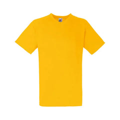 V-hals T-shirt van Fruit of the Loom - Zonnebloem geel