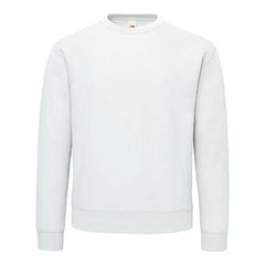 Sweatshirt van 70% katoen en 30% polyester – Geborsteld en comfortabel - Wit