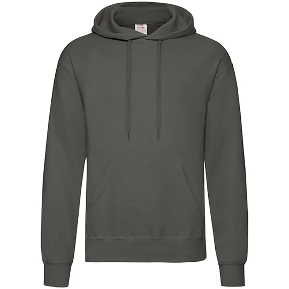 hoodie sweatshirt capuchon heren light graphite solid voorzijde 24f421