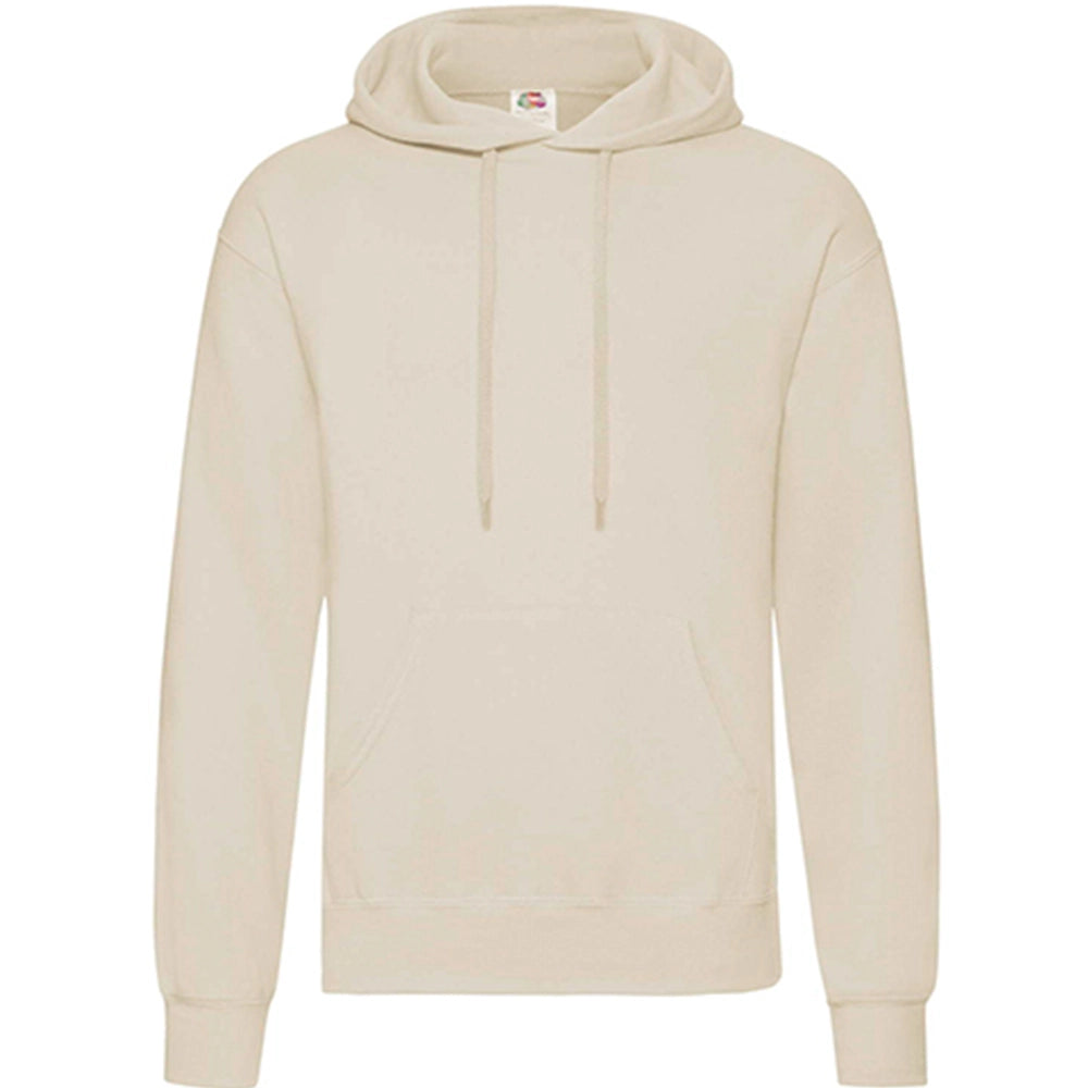 hoodie sweatshirt capuchon heren beige voorzijde 24f421